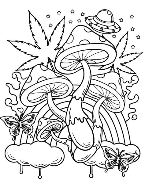 Download and print these Preppy coloring pages for free. . Aesthetic trippy coloring pages